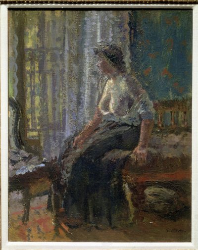 Sitzende Frau, Granby Street, ca. 1909 von Walter Richard Sickert